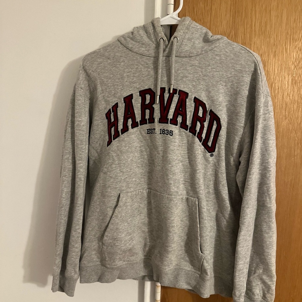 H&M Gray Harvard Hoodie